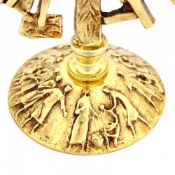 Reliquary in gilded cast brass 24 cm