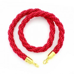 Triple braided cord with hooks 150 cm