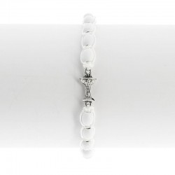 First Communion Rosary bracelet Bead 6x7 mm