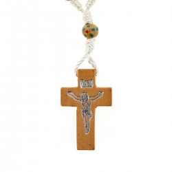 Painted Wood Missionary Decade Rosary bead 7 mm