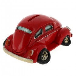 Piggy Bank Beetle car red 18x8,5 cm Funny Collection