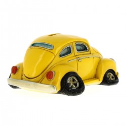 Piggy Bank Beetle car yellow 16x7,5 cm Funny Collection