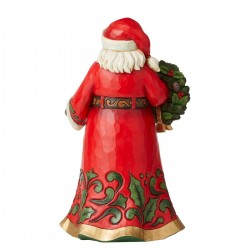 Santa Claus with garland 30 cm Jim Shore 6008881