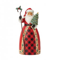 Santa Claus with tree and stick 23 cm Jim Shore 6012864