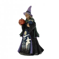 Witch with book and pumpkin 22 cm Jim Shore 6010667