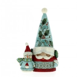 Santa Claus with gnome 13 cm Jim Shore 6011690