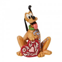 Pluto with heart 9 cm Disney Traditions 6010108
