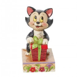 Figaro with present 9,5 cm Disney Traditions 6013065