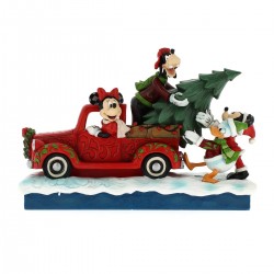 Mickey Mouse and his friends on truck 16,5 cm Disney Traditions 6010868