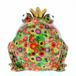 King Frog Freddy Piggy bank green 33x34x30 cm Pomme Pidou