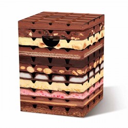 Cardboard stool Chocolate 32,5x44,4 cm