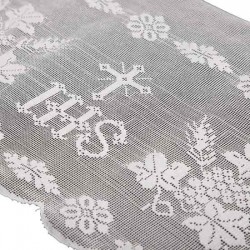 Pure cotton lace with IHS and Cross embroidery 20 cm Gamma 