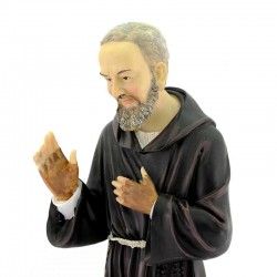 St Pio of Pietrelcina colored resin statue 50 cm