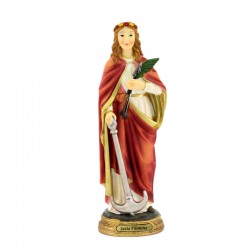 St. Filmomena colored resin statue 30 cm