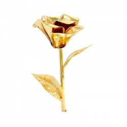 Rose for statue in golden metal 20 cm
