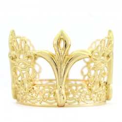 Crown for statue in golden brass Diameter 5 cm