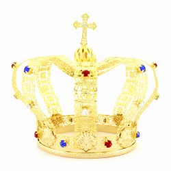 Imperial Crown in metal with rhinestone Diameter 15 cm