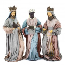 Wise Men in painted resin clothes 80 cm