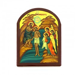 Russian painted icon Annunciation 6x9 cm