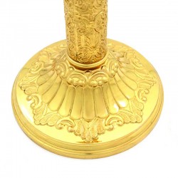 Golden Metal Paschal Candle Holder Base 85 cm