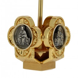 Brass altar crucifix 4 Evangelists 40 cm