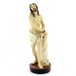 Christ at the Column Colored Resin Statue 14 cm