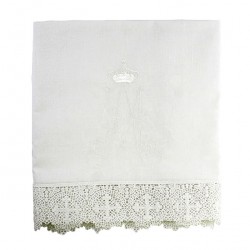 Marian Altar white Cloth with Roses