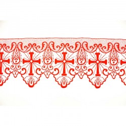 Altar border in organza fabric 20 cm