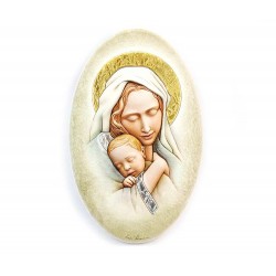 Image Virgin with Child silver decoration 37x23 cm