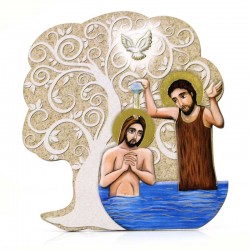Image Tree of Life with Baptism 13x14 cm