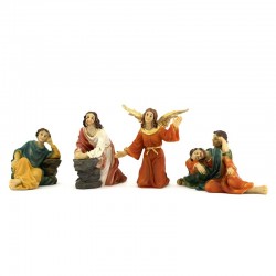 Jesus praying in the olive tree garden 4 figurines 9 cm