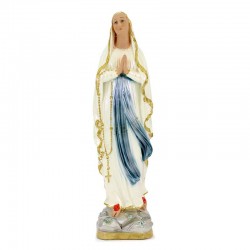 Our Lady of Lourdes plaster statue 52 cm