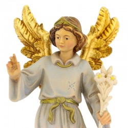 St. Gabriel Archangel statue in painted wood 20 cm