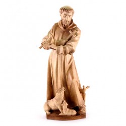 St. Francis of Assisi Wooden Statue 20 cm
