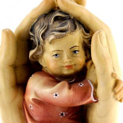 Baby Girl in Protecting Hands 16 cm