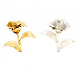  Silvery or Golden Rose for Statue 10 cm