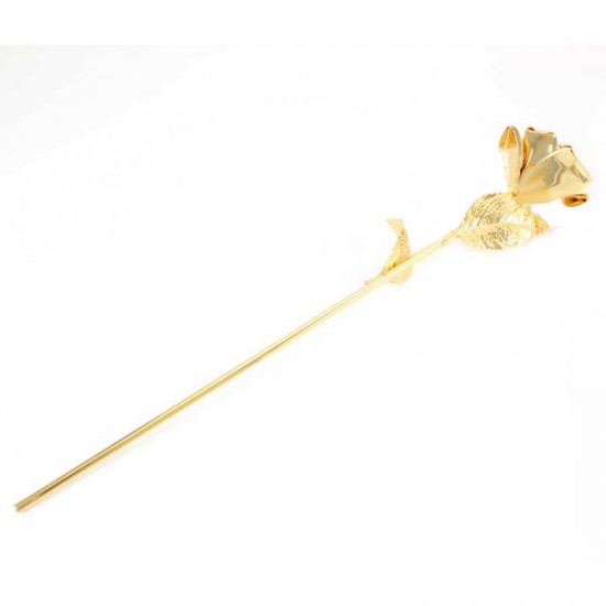 Golden or Silvery Metal Rose for Statue 30 cm
