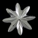 Silvery Metal 8 Pointed Star 3 cm