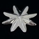 Silvery Metal 8 Pointed Star 3 cm