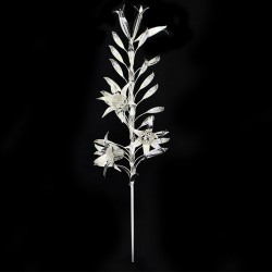Silvery Brass Lily for Statue 53 cm