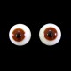 Pair of glass eyes for statue diameter 8 mm