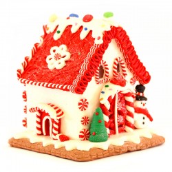 Gingerbread house with snowman 14 cm Kurt Adler