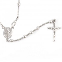 Necklace Rosary Silver 925°° Grain 3 mm