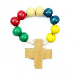 Single Decade Rosary Missionary Wooden grain 7 mm