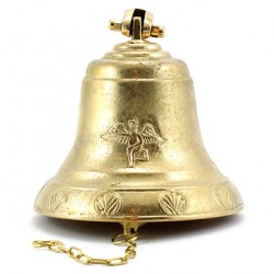 Golden Brass Hanging Bell old style 17 cm