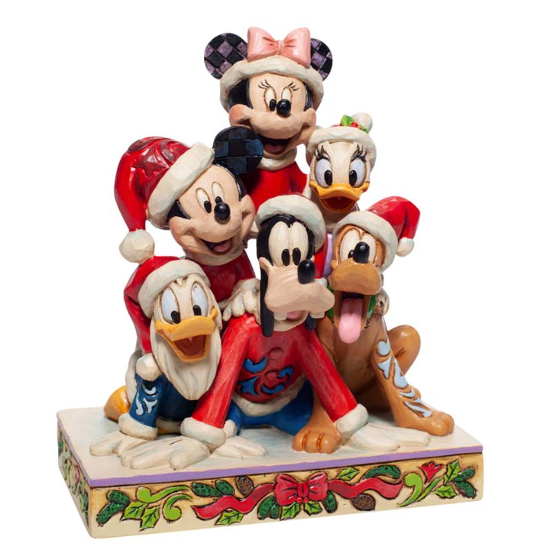 Immagini Natale Topolino.Topolino E Gli Amici A Natale 15 Cm Disney Traditions 6007063