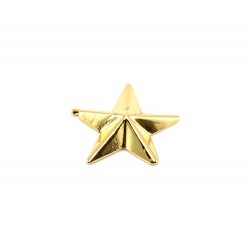 Golden Metal 5 pointed Star 2 cm