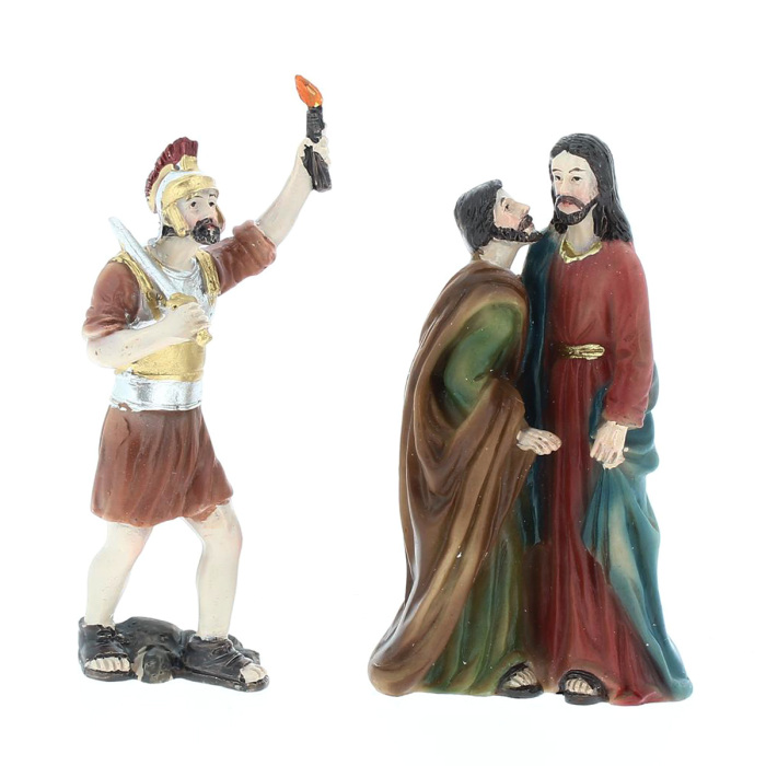 El beso de Judas Belén de Pascua de resina 9 cm El beso de Judas Belén de Pascua de resina 9 cm