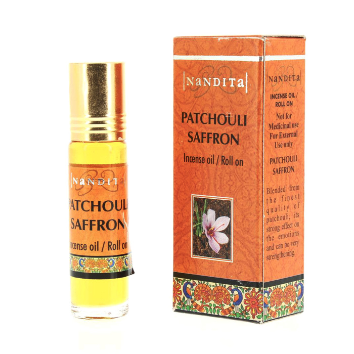 Olio profumato Nandita Patchouli allo Zafferano 8 ml