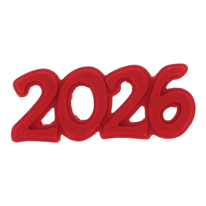 Decoro in cera rosso Anno 2026 per Cero Pasquale Decoro in cera rosso Anno 2026 per Cero Pasquale